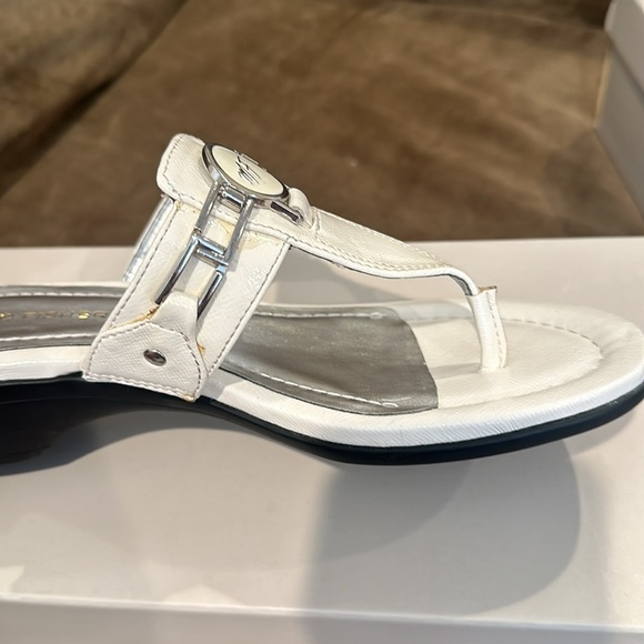 Marc Fisher White Sandals 7 1/2 - Picture 4 of 4